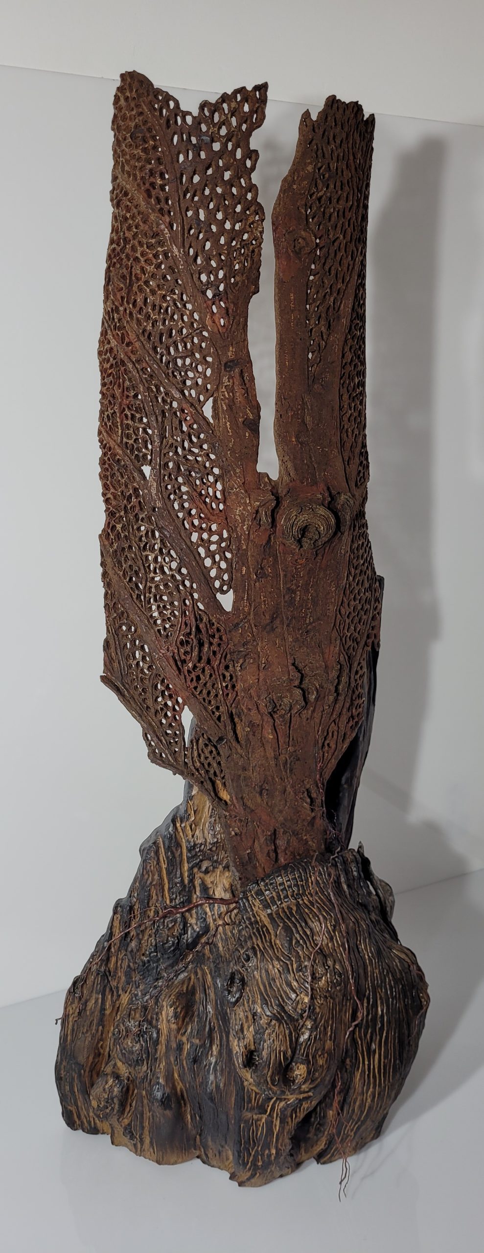 Sculpture Dentelle d'écorce